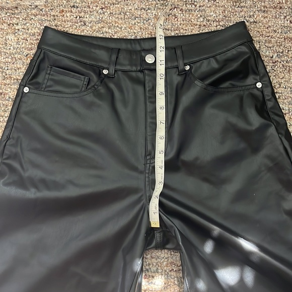 H&M Pants & Jumpsuits Hm Divided Faux Leather Pants Poshmark